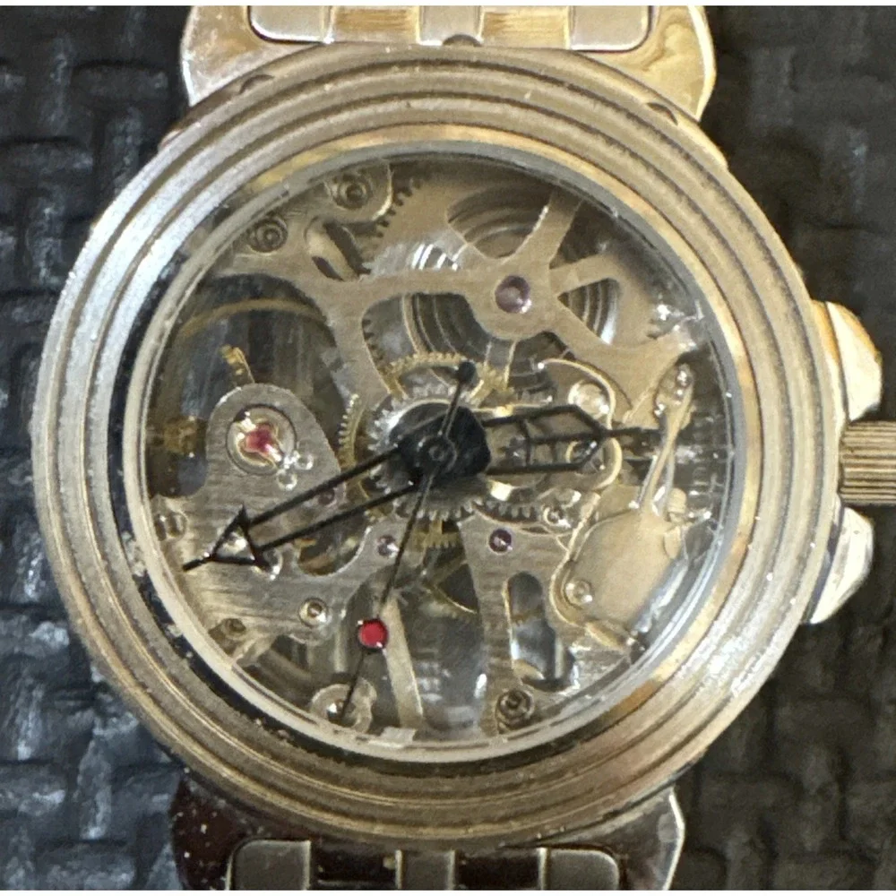 Skeleton Automatic Fully Hollow Mechanical Women Watch | Stainless Steel